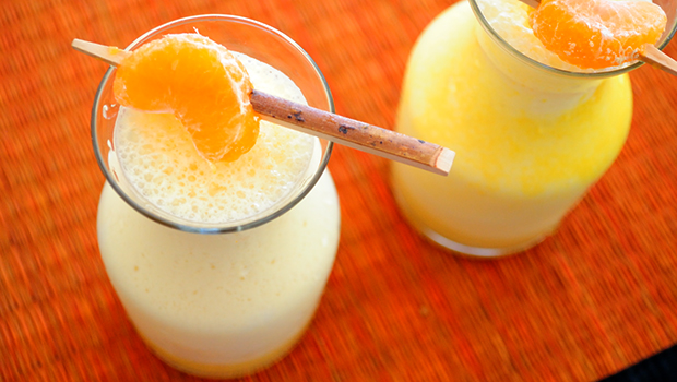 Creamy Orange Blast- inspired by one of my favorite childhood drinks found in malls, this is a healthy version and tastes like a creamsicle.