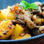 Butternut Squash and Mushroom Stir-fry - perfect all in 1 meal or as a vegetarian side dish to accompany a main entree.
