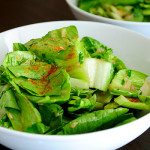 Raw Bok Choy Salad- one of the most delicious and healthiest salads you can make in under 5 minutes.