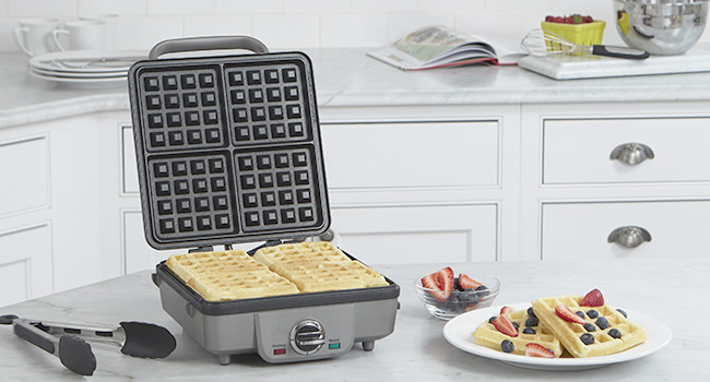 Cuisinart Waffle Maker- the best waffle maker that's also multifunctional and doubles as a panini press.
