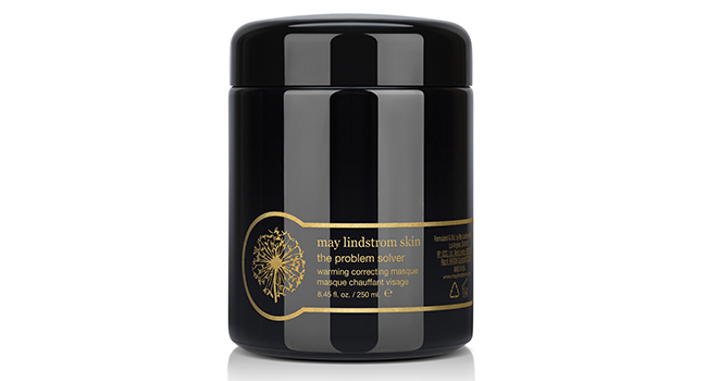 May Lindstrom The Problem Solver- a warming correcting masque that clears acne, blackheads and cleans out pores. A charcoal mask for perfect skin.
